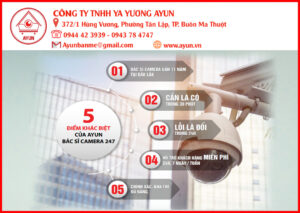 Chính sách hỗ trợ dịch vụ lắp đặt camera an ninh của AYUN