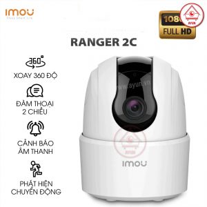 Camera IP WIFI IMOU RANGER 2C IPC-TA22CP Với tính năng giám sát trực tiếp Full HD 1080P và các tính năng xoay 0 ~ 355 ° & -5 ~ 80 °, Ranger 2C đảm bảo mọi ngóc ngách trong ngôi nhà của bạn được bao phủ hoàn toàn. Human Detection nhanh chóng tìm thấy mục tiêu của con người trong hình ảnh và ngay lập tức gửi thông báo cho bạn. Privacy Mode giúp bảo vệ quyền riêng tư cá nhân của bạn khi bạn ở nhà và chức năng. Smart Tracking cho phép máy ảnh theo dõi các đối tượng chuyển động khi phát hiện chuyển động