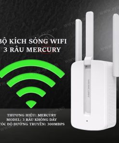 Bộ kích sóng wifi mecury 3 râu