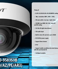 camera dome HD TVT TD-9583S3B 8MP