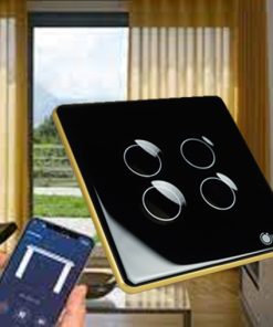 Công tắc rèm ngang (24V - 4 dây tín hiệu) - Zigbee Loại công tắc này phù hợp để điều khiển cho những dòng động cơ rèm 24V DC có 4 dây tín hiệu điều khiển (dây Mở - Dừng - Đóng - COM) có cơ chế hoạt động giống mô tả dưới đây. Cơ chế hoạt động: Dây Mở chạm dây COM (Mở rèm). Dây Đóng chạm dây COM (Đóng rèm). Dây Dừng chạm dây COM (Dừng rèm).