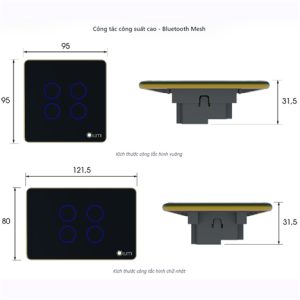 Công tắc cảm ứng - Bluetooth Mesh là Thiết bị hỗ trợ bật/tắt từ 1 đến 4 kênh đầu tải ra.Giao thức truyền thông không dây: Bluetooth Mesh & Zigbee.
Phương thức điều khiển: Chạm cảm ứng, điều khiển từ xa trên App Lumi Life, cài đặt lịch tự động, cài đặt với cảm biến.