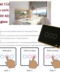Công tắc rèm cuốn (220V AC) - Zigbee là thiết bị công tắc rèm của Lumi hỗ trợ điều khiển động cơ rèm cuốn dọc. Giao thức truyền thông không dây Zigbee. Phương thức điều khiển: bằng tay, điều khiển từ xa trên ứng dụng Lumi Life thông qua bộ điều khiển trung tâm.