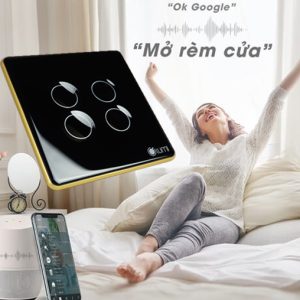 Công tắc rèm ngang (24V - 4 dây tín hiệu) - Zigbee Loại công tắc này phù hợp để điều khiển cho những dòng động cơ rèm 24V DC có 4 dây tín hiệu điều khiển (dây Mở - Dừng - Đóng - COM) có cơ chế hoạt động giống mô tả dưới đây. Cơ chế hoạt động: Dây Mở chạm dây COM (Mở rèm). Dây Đóng chạm dây COM (Đóng rèm). Dây Dừng chạm dây COM (Dừng rèm).