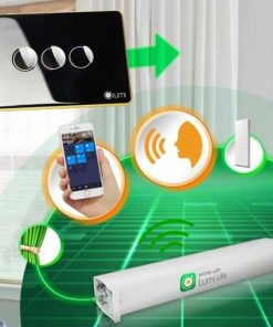 Công tắc rèm DTLM99 là Dòng công tắc này có 2 phiên bản: Loại rèm đơn (3 nút) và loại rèm đôi (4 nút). LM-Sx-CD: là thiết bị công tắc rèm của Lumi dùng để điều khiển loại động cơ rèm Autohome có 3 dây điều khiển. Giao thức truyền thông không dây Zigbee. Phương thức điều khiển: bằng tay, điều khiển từ xa trên ứng dụng Lumi Life thông qua bộ điều khiển trung tâm.