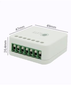 Module 5 In 1 - Bluetooth Mesh là Thiết bị hỗ trợ 5 tính năng bao gồm: RGBWW, RGB & WW, 5 Dim, 1 Dim 2 WW, 3 Dim 1 WW. Kết nối: Bluetooth Mesh. Điều khiển Led dây 12V -> 24V DC. Thay đổi nhiệt độ màu ánh sáng cho đèn Led dây (Trắng - Ấm): 2700K -> 6500K. Điều khiển theo nhóm Lighting, HCL, cảnh Lighting, Rule, Cảnh, Lịch.