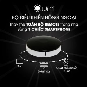 Bộ điều khiển hồng ngoại IR là thiết bị của Lumi giúp khách hàng thay vì sử dụng trực tiếp điều khiển hồng ngoại (của tivi, quạt, điều hòa...) để điều khiển thiết bị thì có thể thực hiện điều khiển các thiết bị trên thông qua ứng dụng trên điện thoại.