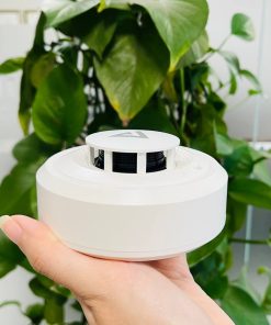 Cảm biến khói thông minh là thiết bị có thể phát hiện khói và gửi cảnh báo nguy cơ cháy về điện thoại di động. Hoạt động trong hệ sinh thái nhà thông minh (smarthome), dữ liệu từ cảm biến báo khói có thể kích hoạt kịch bản phòng cháy thông minh như bật máy bơm, mở van điện, mở rèm, bật còi hú to và gửi cảnh báo qua điện thoại cho những người trong cùng nhà, hoặc cho từng hộ liên gia trong khu phố.