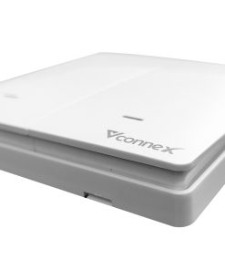 CÔNG TẮC KHÔNG DÂY VCONNEX hay còn được gọi là công tắc ngữ cảnh dùng nguồn pin và truyền tín hiệu bằng sóng không dây. Thiết bị này không hoạt động độc lập, mà kết nối với các thiết bị thông minh khác trong hệ sinh thái Vconnex để điều khiển kịch bản, ngữ cảnh tiện lợi. Chủ nhà chỉ cần bấm nút trên công tắc là có thể kích hoạt các kịch bản nhà thông minh được thiết lập trước đó trên ứng dụng di động.