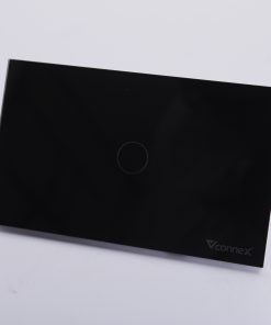Công Tắc thông minh Vconnex là mẫu công tắc cảm ứng âm tường kết nối wifi có từ 1-4 nút điều khiển, vỏ bằng nhựa chống cháy, mặt kính cường lực viền nhôm. Sản phẩm có thể điều khiển bật tắt bằng cảm ứng điện dung 1 chạm, phần mềm Vhomenex trên điện thoại hoặc giọng nói qua trợ lý ảo Google Assistant, Amazon Alexa, loa Maika thuần Việt.