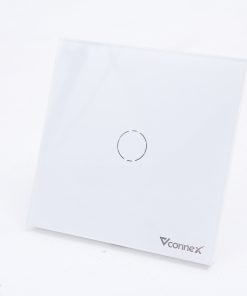 Công Tắc thông minh Vconnex là mẫu công tắc cảm ứng âm tường kết nối wifi có từ 1-4 nút điều khiển, vỏ bằng nhựa chống cháy, mặt kính cường lực viền nhôm. Sản phẩm có thể điều khiển bật tắt bằng cảm ứng điện dung 1 chạm, phần mềm Vhomenex trên điện thoại hoặc giọng nói qua trợ lý ảo Google Assistant, Amazon Alexa, loa Maika thuần Việt.