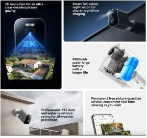 Xiaomi ra mắt camera giám sát BW300: Có pin tích hợp, hoạt động độc lập không cần cắm điện, hỗ trợ cả pin mặt trời, kháng nước IP67
